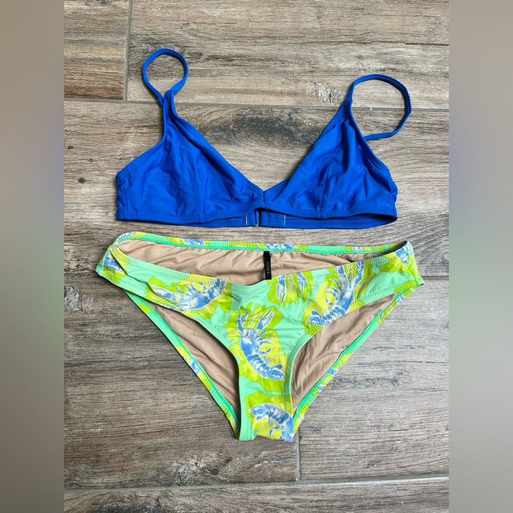 Jcrew Blue and Green Women's Bikini separates